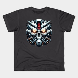 Biomech Skull S01 D52 Kids T-Shirt